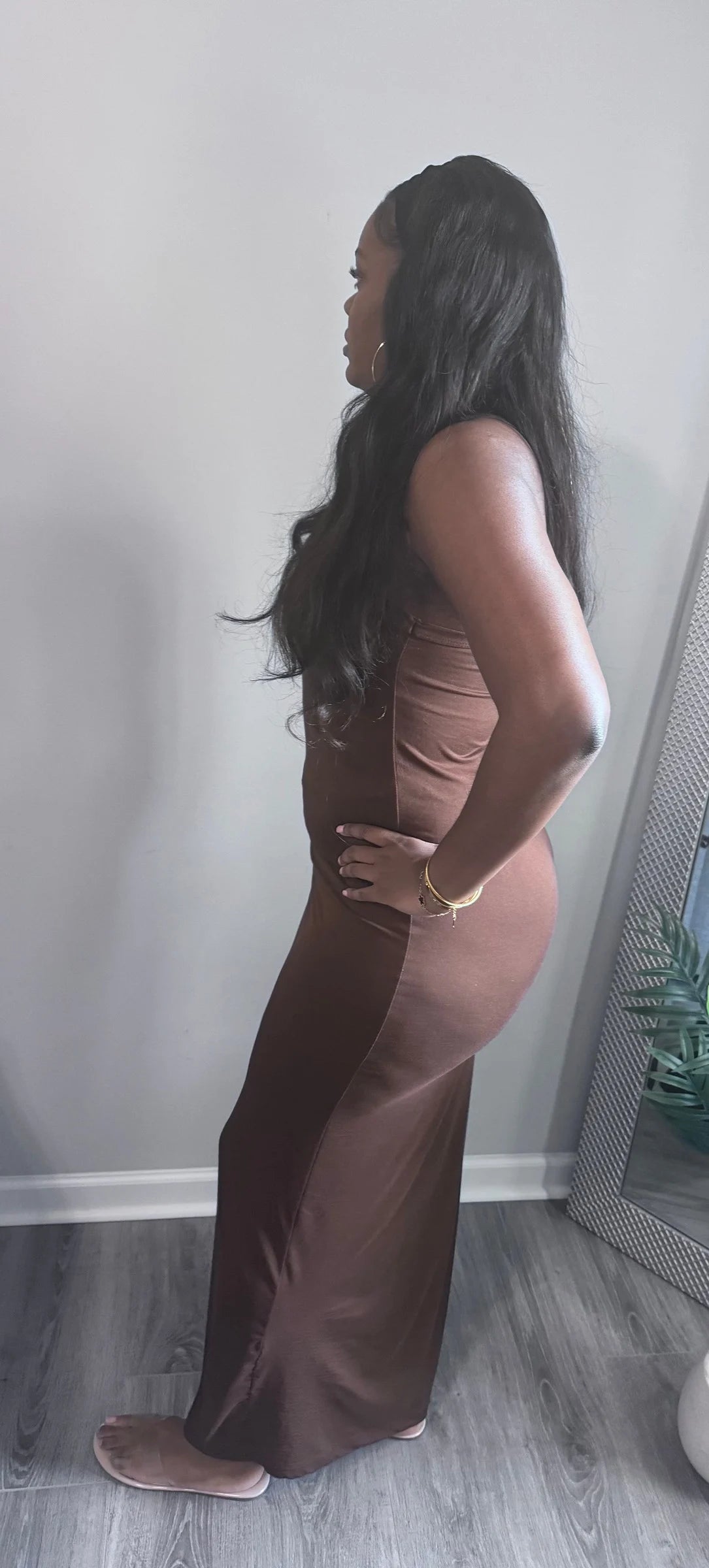 Chic Racer Back Maxi Dress