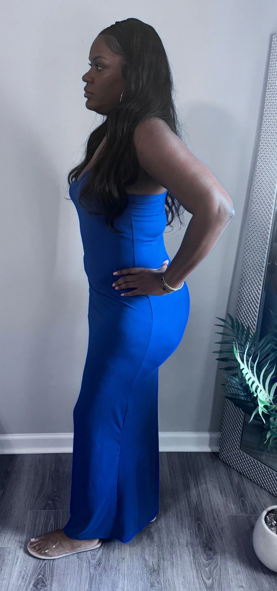 Chic Racer Back Maxi Dress