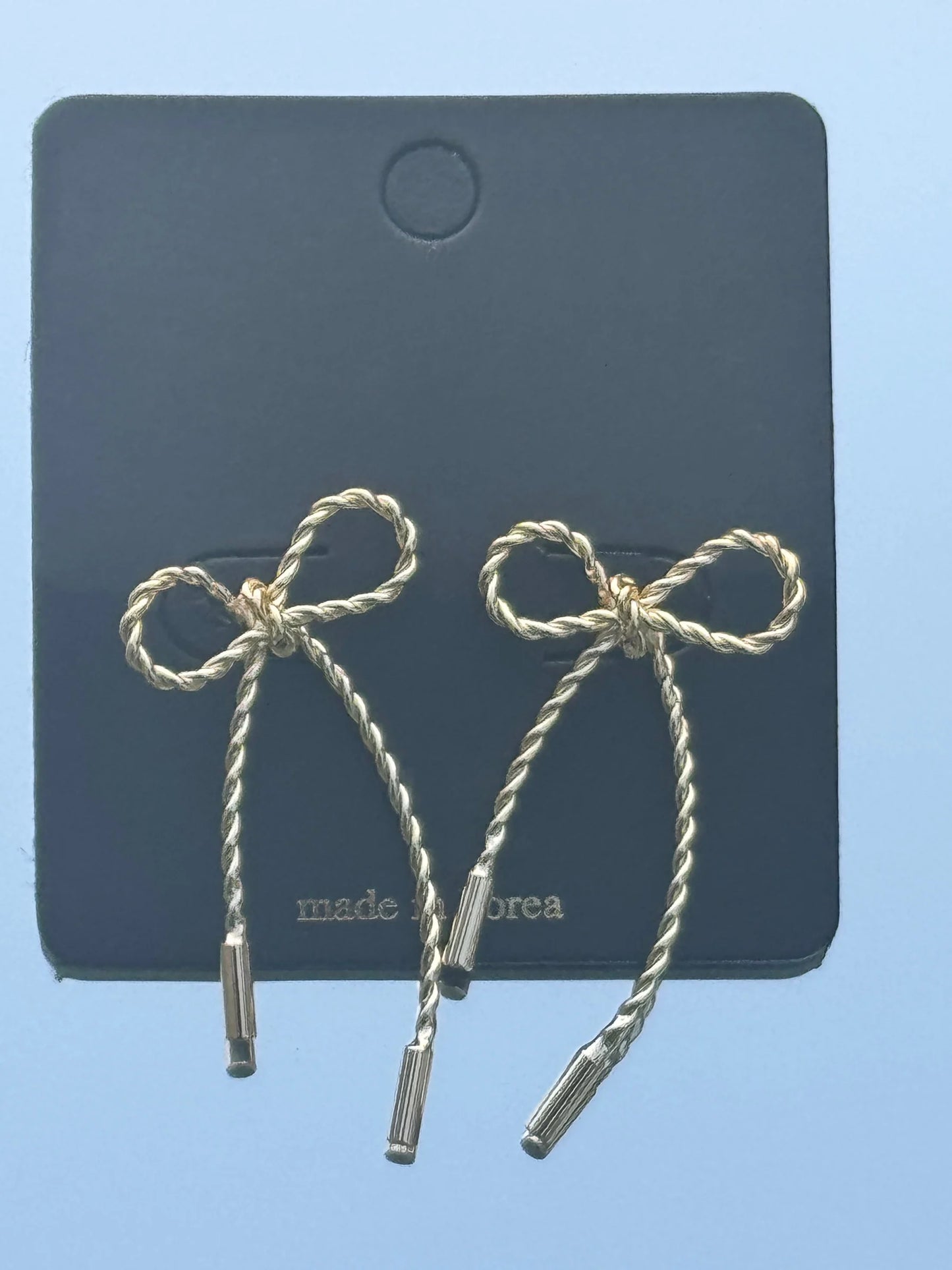 Twisted Bow Tie Earrings