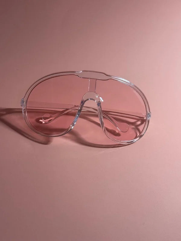 Oversized Frame One-Piece Sunglasses (Copy)