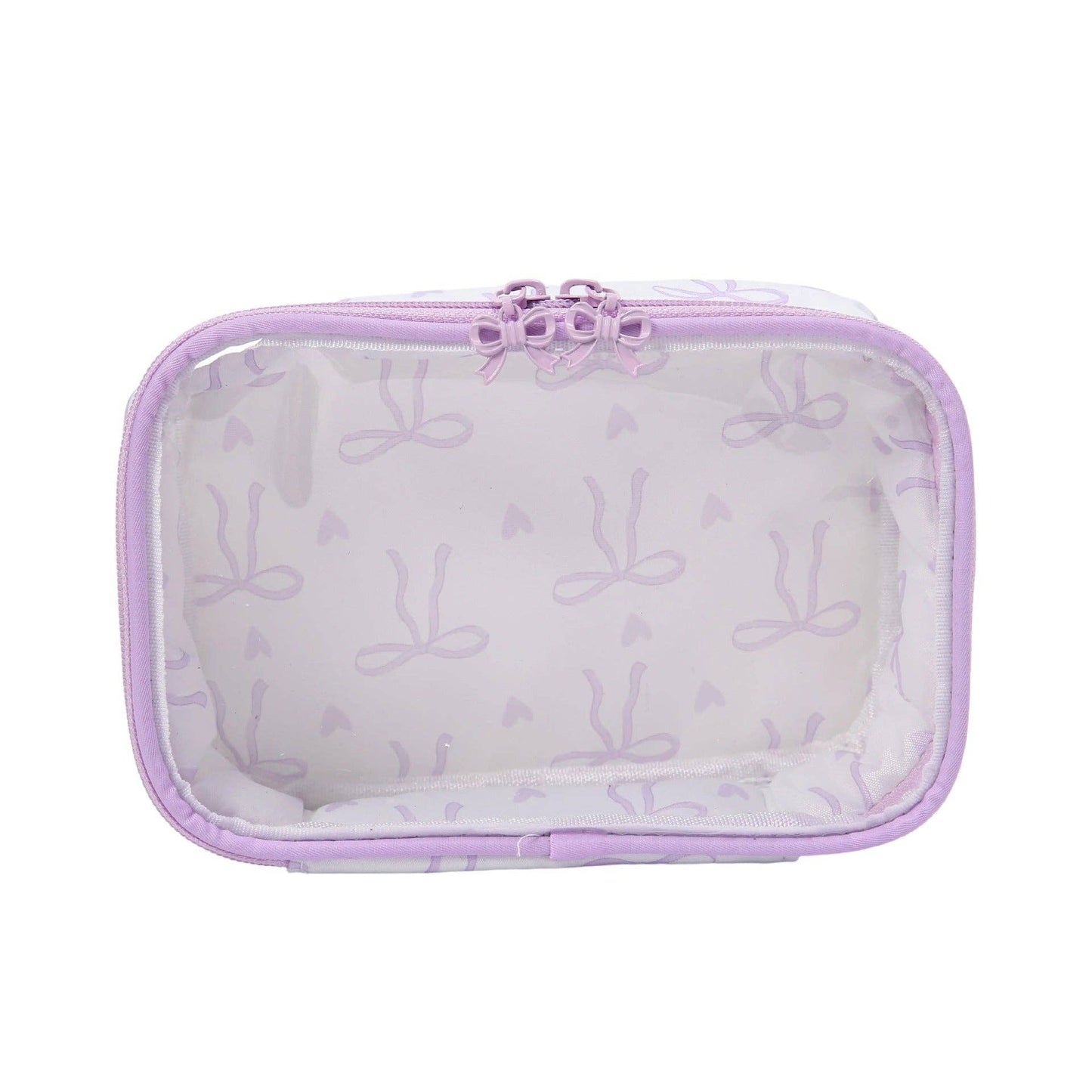 Bow Print Makeup Bag Large Travel Toiletry Pouch Portable