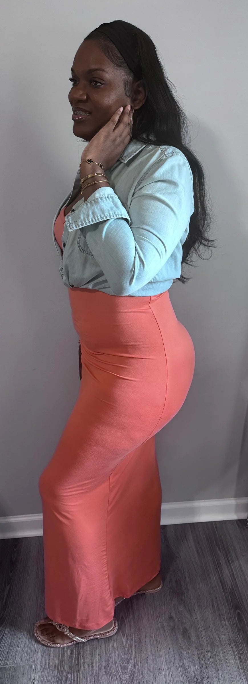 Chic Racer Back Maxi Dress